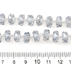 Transparent Electroplate Glass Beads Strands X-EGLA-P062-01A-PL01-4