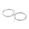 Non-Tarnish Ring 304 Stainless Steel Hoop Earrings for Women Men EJEW-B049-01E-P-2