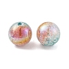 UV Plating Rainbow Iridescent Two Tone Acrylic Beads PACR-C009-04G-2