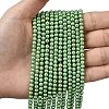 Eco-Friendly Dyed Glass Pearl Round Beads Strands HY-A002-4mm-RB008N-6