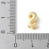 Brass Micro Pave Clear Cubic Zirconia Initial Multi-strand Links KK-S520-01G-19-3