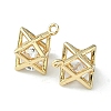 Brass Cubic Zirconia Charms X-KK-G462-50KCG-2