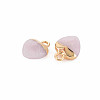 Natural Rose Quartz Charms G-N326-121-02-3