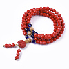 3-Loop Wrap Style Buddhist Jewelry BJEW-S140-15C-2
