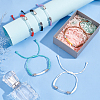 6Pcs 6 Color Glass Tube Urn Link Bracelets Set BJEW-AB00005-4