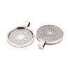 Tibetan Style Alloy Pendant Cabochon Settings LS-TIBE-R295-055AS-FF-2