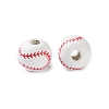 Spray Painted Wooden Beads WOOD-A029-07A-2
