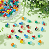 80Pcs 10 Colors Handmade Lampwork Beads LAMP-ME0001-06-5