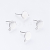 Non-Tarnish 304 Stainless Steel Stud Earring Findings STAS-D445-150-B-1