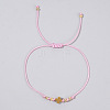 Adjustable Cross & Round Braided Bead Bracelets for Women YI2903-5-1