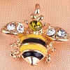 Bee Alloy Rhinestone Charms Pendant FIND-SZC0010-473-1