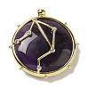 Constellation Natural Amethyst Pendants G-A300-E09-1