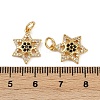 Brass Micro Pave Cubic Zirconia Pendants KK-C093-26B-G-3