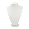 MDF Covered with PU Leather Bust Shaped Necklace Display Stands ODIS-S015-02A-1