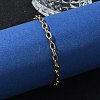 PVD Vacuum Plating 304 Stainless Steel Cable Chain Bracelet for Men Women BJEW-E031-05C-G-4