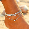 Beach Alloy Heart Multi-strand Anklets for Women FS-WG18EA5-01-1