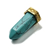 Natural Turquoise Pointed Pendants STAS-K273-03G-04-2