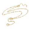 Brass Dapped Chain Y Lariat Necklaces NJEW-H087-06H-G-4