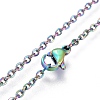 304 Stainless Steel Cable Chain Necklaces MAK-F029-01-B-2