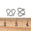 304 Stainless Steel S-Hook Clasps STAS-Z124-04C-P-3