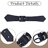 6 Sets PU Leather Toggle Buckles FIND-CL0002-15A-6