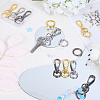 Teardrop Alloy Swivel Clasps PURS-SP0001-03-3