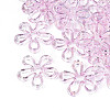Plated UV Acrylic Beads TACR-S161-04B-1