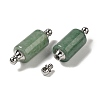 Natural Mixed Stone Connector Charms G-Z039-01P-3