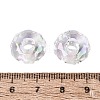 Transparent Acrylic European Beads OACR-E033-25K-3