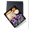 Natural Yellow Aventurine & Quartz Crystal & Amethyst Bullet & Heart & Nugget & Chips Gift Box WG94197-07-1