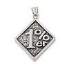 304 Stainless Steel Big Pendants LS-STAS-S122-05AS-1
