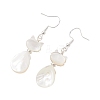 Natural Trochid Shell Dangle Earrings EJEW-JE07222-4