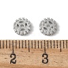 Brass Micro Pave Cubic Zirconia Beads KK-D324-11P-01-2