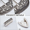 2Pcs 2 Styles Belt Alloy Buckle Sets FIND-GF0008-77-6