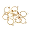 Brass Clip-on Earring Findings FIND-WH0044-27LG-2
