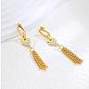 Stainless Steel Heart Dangle Stud Earrings GF5974-1