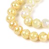 Anti-Tarnish Electroplate Glass Beads Strands X-GLAA-N056-6mm-05-4