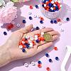 600Pcs 3 Colors Opaque Plastic Beads KY-FS0001-39-8