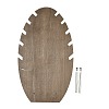 Leaf Shape MDF & Iron Pendant Necklace Jewely Display Stands NDIS-G008-02B-01-2