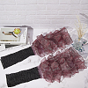 Polyester Ruffle Layered Patchwork Leg Sleeves AJEW-WH20042-75C-3