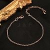 Brass Rolo Chain Bracelets for Women BJEW-G735-05RG-1