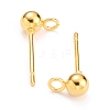 304 Stainless Steel Ball Post Stud Earring Findings X-STAS-Z035-02G-C-2