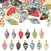 13Pcs 13 Styles Alloy Enamel Pendants ENAM-TA0009-06-1