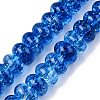 Baking Paint Transparent Glass Beads Strands DGLA-N005-12D-1