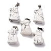 Natural Howlite Pendants G-B127-07P-01-1