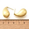 Rack Plating Brass Twist Teardrop Stud Earrings for Women LS-EJEW-K247-02G-4