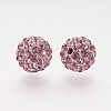 Polymer Clay Rhinestone Beads X-RB-K050-10mm-C26-2