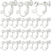 SUNNYCLUE 40Pcs Brass Screw Clip Earring Converter KK-SC0004-68S-1