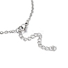 304 Stainless Steel Cross Link Chain Necklace NJEW-K249-06P-3