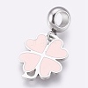 304 Stainless Steel European Dangle Charms STAS-O097-08A-1